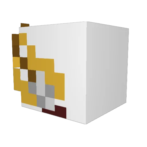 Tnt_Minecarts Minecraft avatar head, 3D render