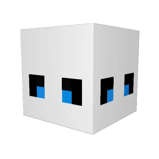 Tnta Minecraft avatar head, 3D render