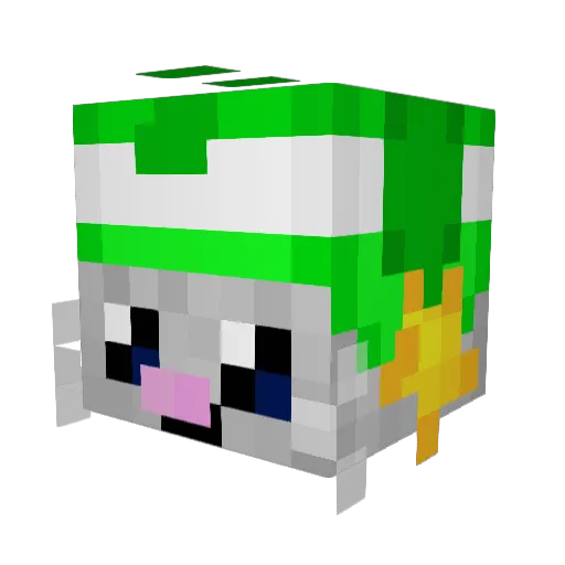 Tntcaty Minecraft avatar head, 3D render