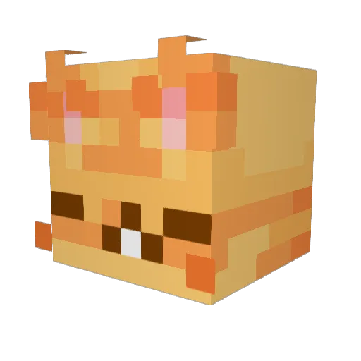 Tnttrev Minecraft avatar head, 3D render