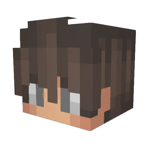 TnyAngel Minecraft avatar head, 3D render