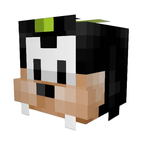 To4ken Minecraft avatar head, 3D render