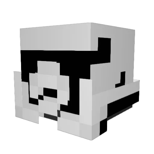 ToEzJakey Minecraft avatar head, 3D render