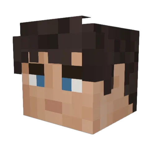 ToFFE17 Minecraft avatar head, 3D render