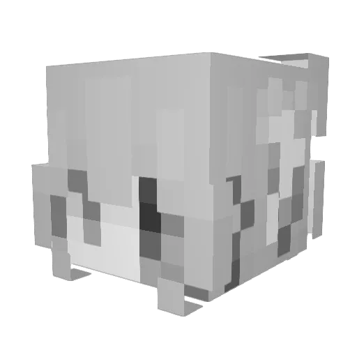 ToF_JP Minecraft avatar head, 3D render