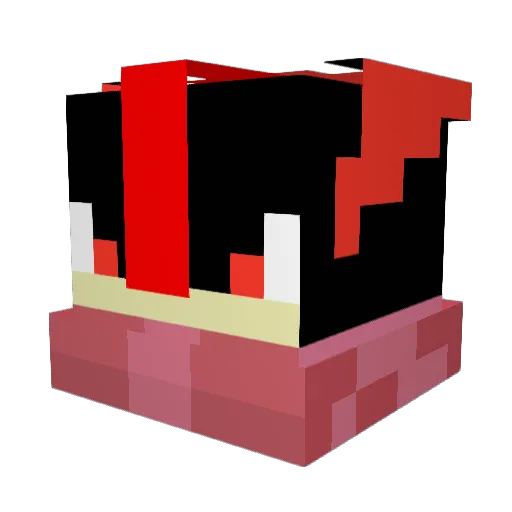 ToF_MoonY Minecraft avatar head, 3D render