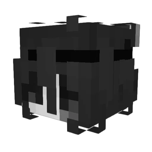 ToFhuu Minecraft avatar head, 3D render