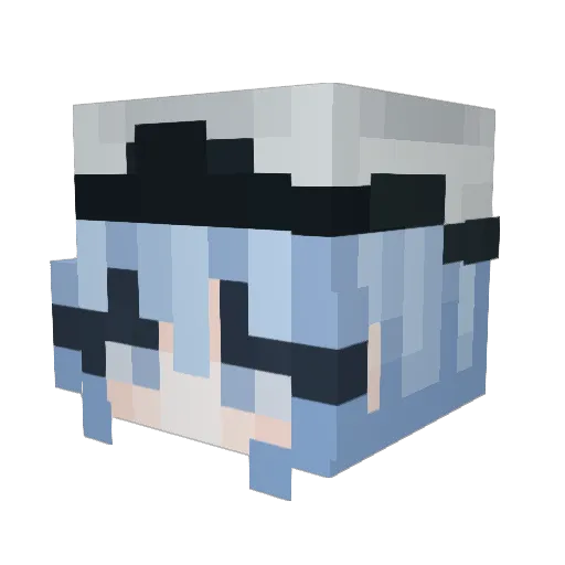 ToFlower Minecraft avatar head, 3D render