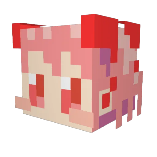 ToGaLo Minecraft avatar head, 3D render