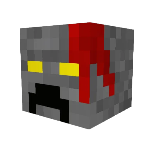 ToLsKa83 Minecraft avatar head, 3D render