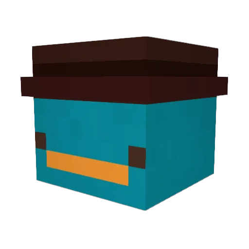 ToMaMack Minecraft avatar head, 3D render