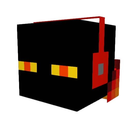 ToMeyHD Minecraft avatar head, 3D render