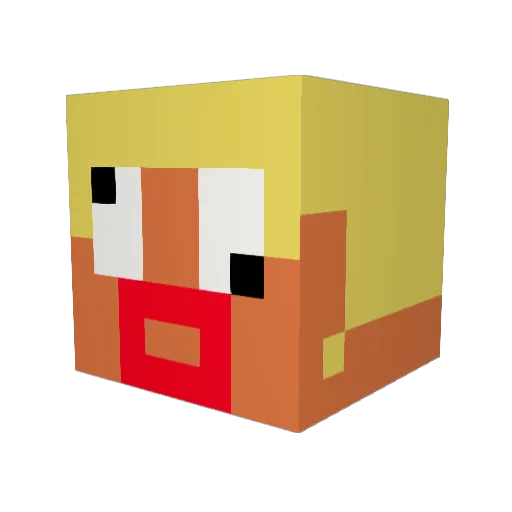 ToNgKi0630 Minecraft avatar head, 3D render