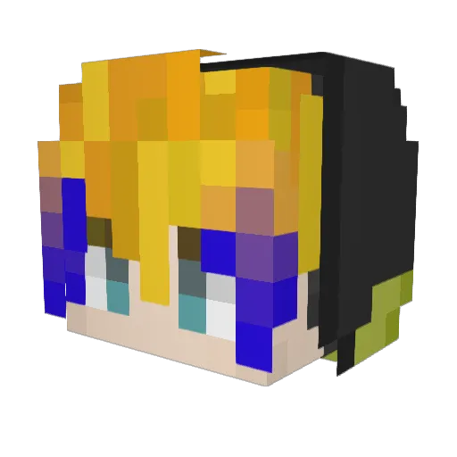 ToR4IKuN Minecraft avatar head, 3D render