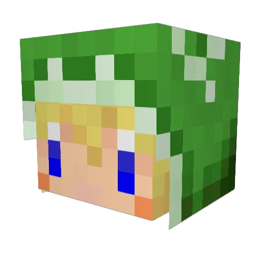 ToTo0521 Minecraft avatar head, 3D render