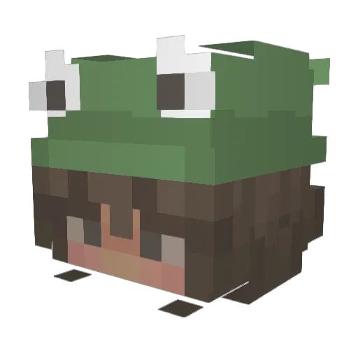 ToTod2 Minecraft avatar head, 3D render