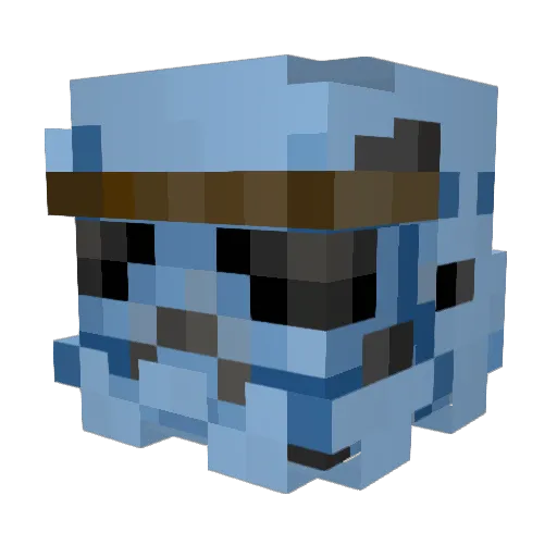 ToX1S Minecraft avatar head, 3D render