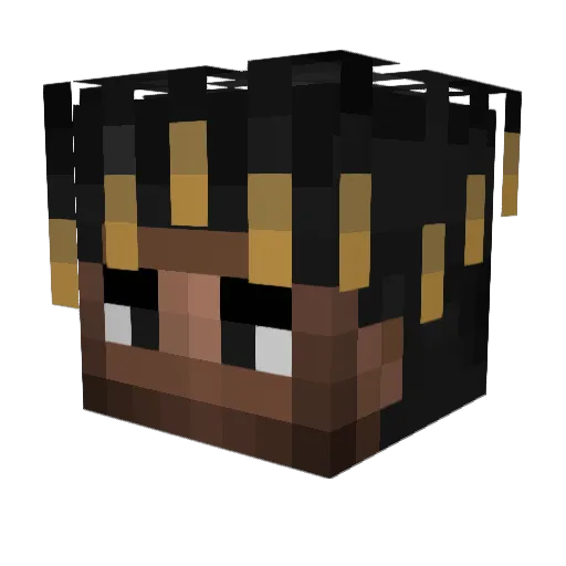 ToXIc_Drty Minecraft avatar head, 3D render