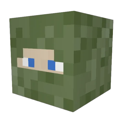 ToXic_PoNy_75 Minecraft avatar head, 3D render