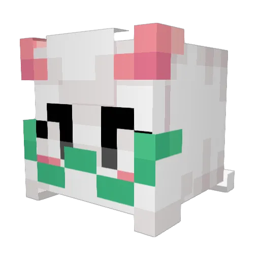 ToXyqOfc Minecraft avatar head, 3D render