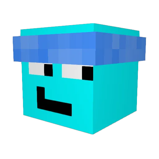 To_Wilonek Minecraft avatar head, 3D render