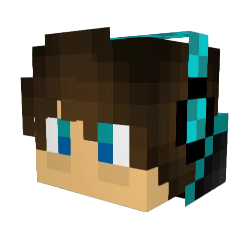 To__nY Minecraft avatar head, 3D render
