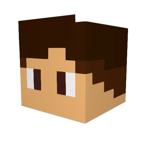 ToadCrawdad1720 Minecraft avatar head, 3D render