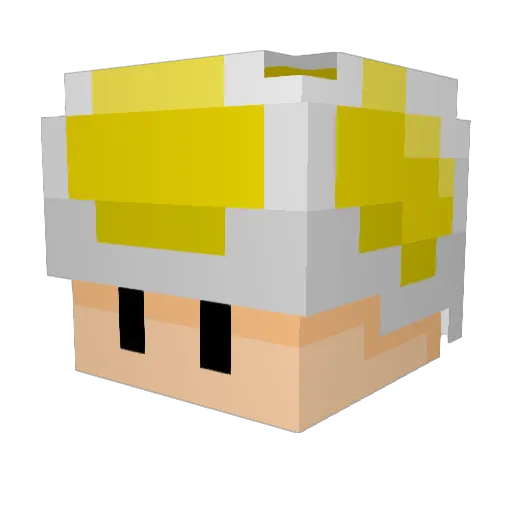 ToadH2020 Minecraft avatar head, 3D render