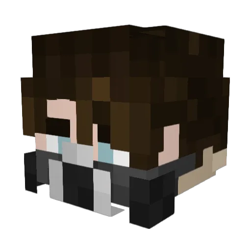 ToadInCorner Minecraft avatar head, 3D render