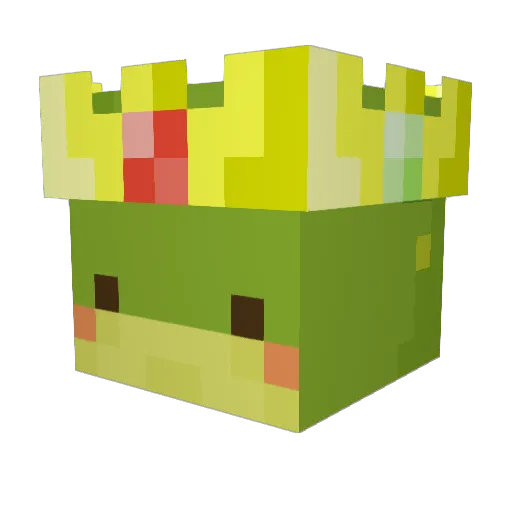 ToadTheKing Minecraft avatar head, 3D render