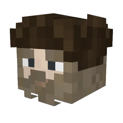 Toad_Not_Frog Minecraft avatar head, 3D render