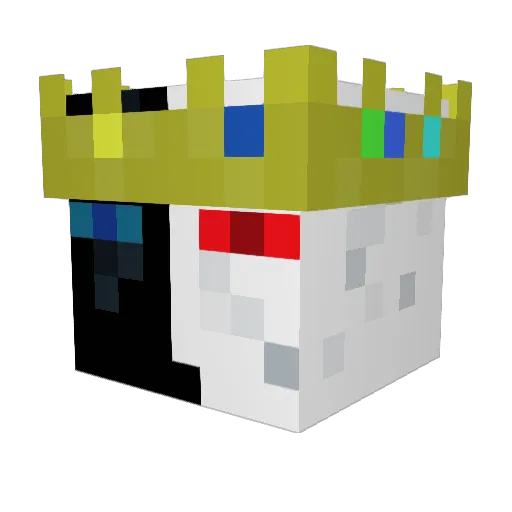 Toadprince29 Minecraft avatar head, 3D render
