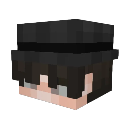 Toalt Minecraft avatar head, 3D render