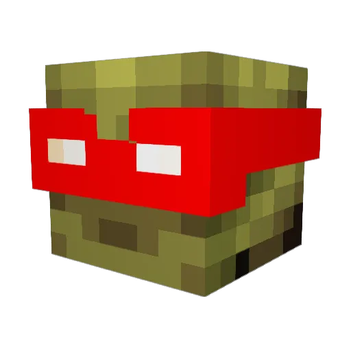 ToanWick Minecraft avatar head, 3D render