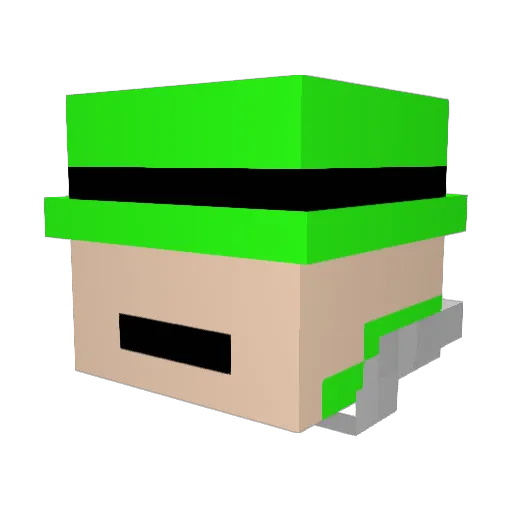 Toanhd Minecraft avatar head, 3D render