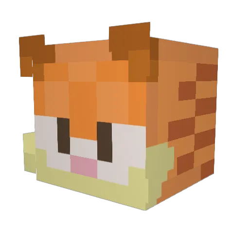 Toast0708 Minecraft avatar head, 3D render
