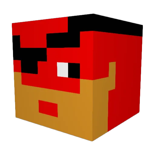 Toast11GER Minecraft avatar head, 3D render
