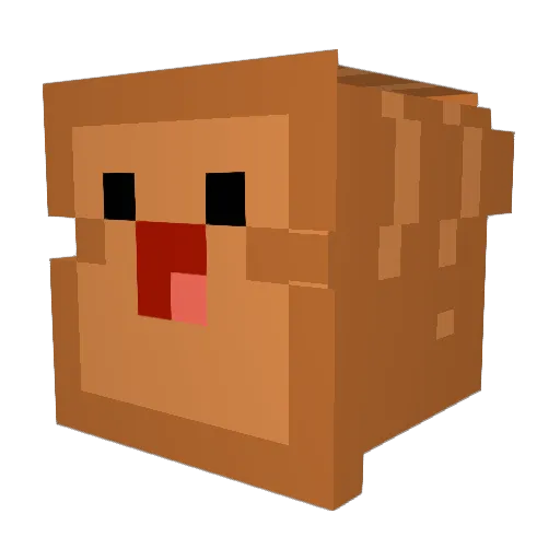 Toast357 Minecraft avatar head, 3D render