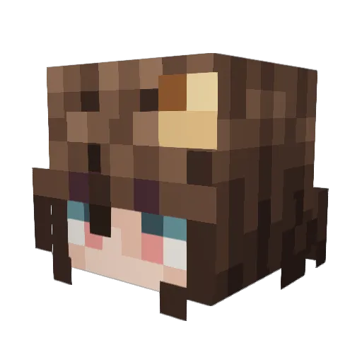 Toast3rito Minecraft avatar head, 3D render