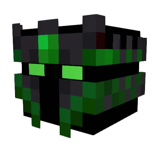 Toast40 Minecraft avatar head, 3D render