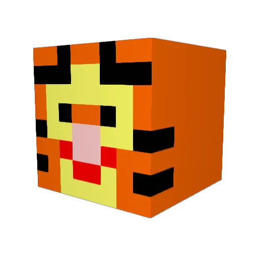 Toast5 Minecraft avatar head, 3D render