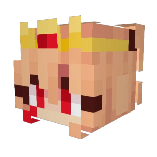 ToastBotz Minecraft avatar head, 3D render
