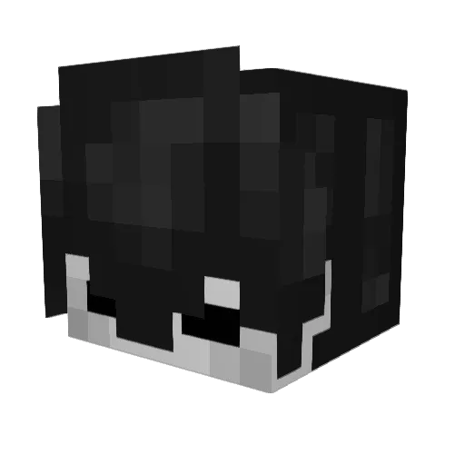 ToastBoxGhost Minecraft avatar head, 3D render
