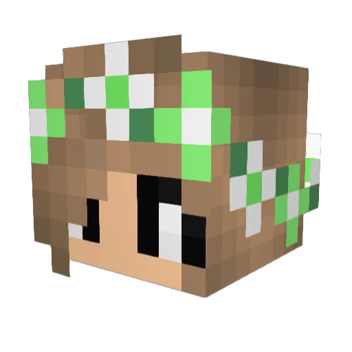 ToastBrotGirlHD Minecraft avatar head, 3D render