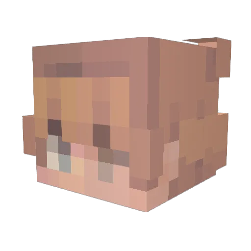 ToastLemons Minecraft avatar head, 3D render