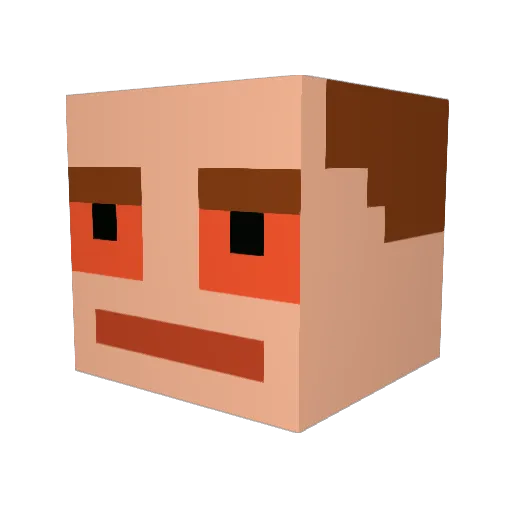 Toast_boi1 Minecraft avatar head, 3D render
