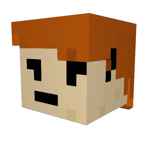 ToastdSandwich Minecraft avatar head, 3D render