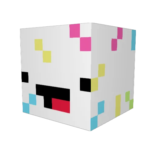 Toasted18 Minecraft avatar head, 3D render
