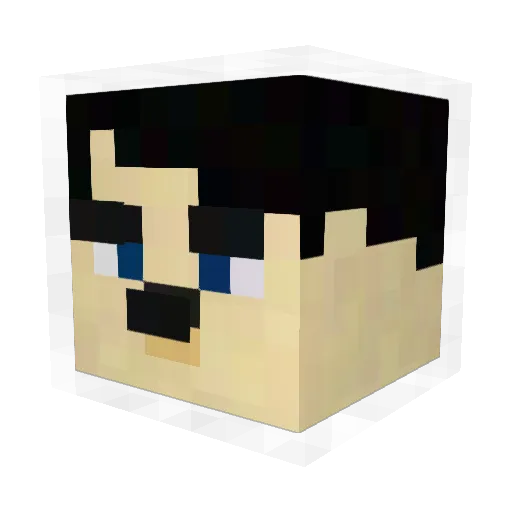 ToastedPotato Minecraft avatar head, 3D render