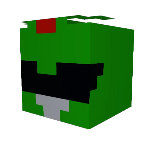 ToasterPool Minecraft avatar head, 3D render